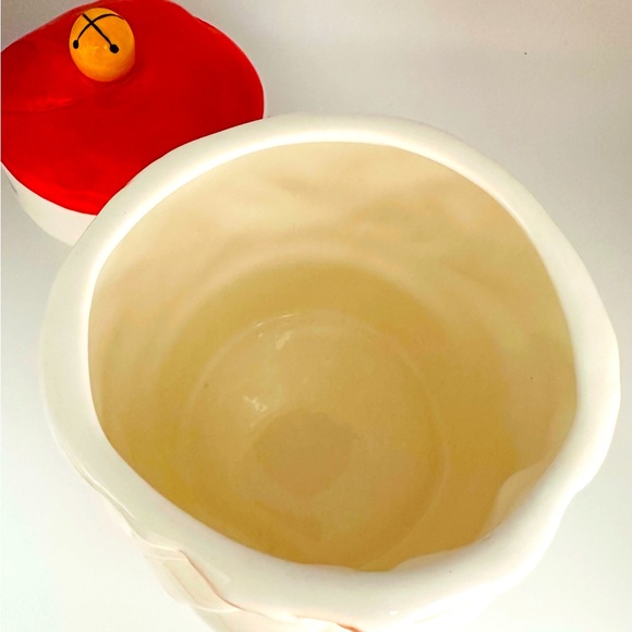 Vintage Ceramic Santa Christmas Cookie Candy Jar Canister - Picture 5 of 5